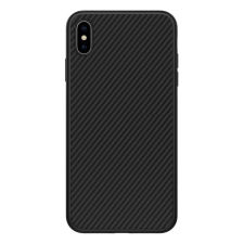 Nillkin SYNTHETIC FIBER műanyag telefonvédő (környezetbarát, karbon minta) FEKETE tok és táska