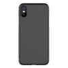 Nillkin SYNTHETIC FIBER műanyag telefonvédő (környezetbarát, karbon minta) FEKETE Apple iPhone X 5.8, Apple iPhone XS 5.8