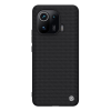 Nillkin TEXTURED műanyag telefonvédő (érdes felület, közepesen ütésálló, szilikon keret, 3D minta) FEKETE [Xiaomi Mi 11 Pro 5G] (5996591085647)