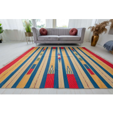 Nílus Marakesh kézi (blue-yellow-red) kilim szőnyeg 170x240cm Kék-Sárga-Piros lakástextília