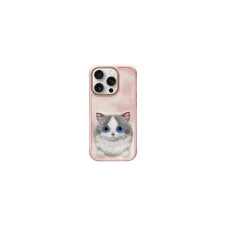 Nimmy Big Eyed Pet 2.0 Cat tok iPhone 16 Pro Max - rózsaszín tok és táska