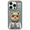 Nimmy Cool&amp;Cute 2.0 Bear tok iPhone 16 Pro - szürke