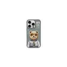 Nimmy Cool&amp;Cute 2.0 Bear tok iPhone 16 Pro - szürke tok és táska