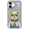 Nimmy Cool&amp;Cute 2.0 Bear tok iPhone 16 - szürke