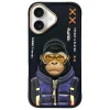 Nimmy Cool&amp;Cute 2.0 Monkey tok iPhone 16 - fekete