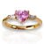 Ninagold Gyűrű - Rózsaszín köves