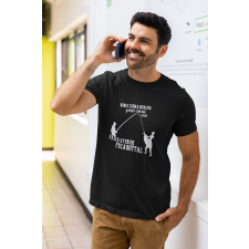  Nincs szőke herceg férfi fekete póló egyedi ajándék