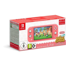 Nintendo Switch Lite - Coral + Animal Crossing + 3M NSO konzol
