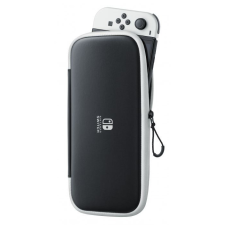 Nintendo Switch (OLED modell) hordtok fekete-fehér (NSP129) videójáték kiegészítő