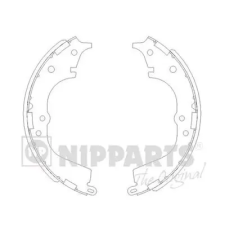 NIPPARTS fékpofakészlet J3502065 autóalkatrész