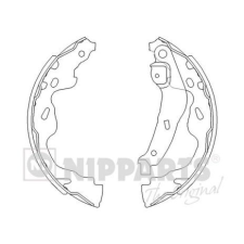 NIPPARTS fékpofakészlet Nipparts J3502082 autóalkatrész