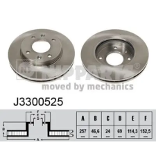 NIPPARTS féktárcsa J3300525 autóalkatrész