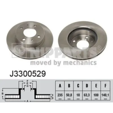 NIPPARTS féktárcsa J3300529 autóalkatrész