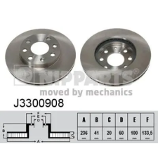 NIPPARTS féktárcsa J3300908 autóalkatrész