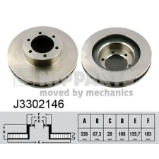NIPPARTS féktárcsa J3302146 autóalkatrész