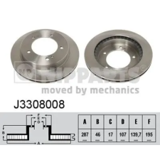 NIPPARTS féktárcsa J3308008 autóalkatrész