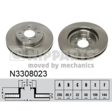 NIPPARTS féktárcsa N3308023 autóalkatrész