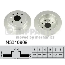 NIPPARTS féktárcsa N3310909 autóalkatrész