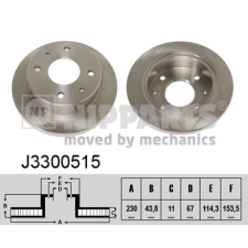NIPPARTS féktárcsa Nipparts J3300515 féktárcsa