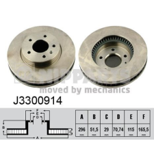 NIPPARTS féktárcsa Nipparts J3300914 féktárcsa
