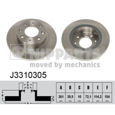 NIPPARTS féktárcsa Nipparts J3310305 féktárcsa