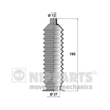 NIPPARTS gumiharang készlet, kormányzás Nipparts J2847003 autóalkatrész