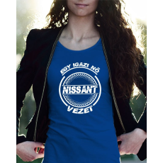  Nissanos női póló - Igazi nő Nissant vezet