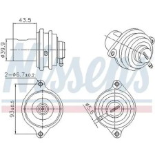 Nissens AGR-szelep 98472 autóalkatrész