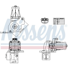 Nissens AGR-szelep NISSENS 98405 autóalkatrész