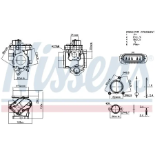 Nissens AGR-szelep NISSENS 98410 autóalkatrész