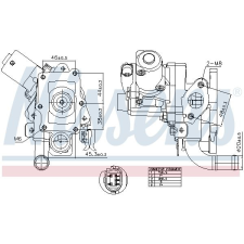 Nissens AGR-szelep NISSENS 98514 autóalkatrész