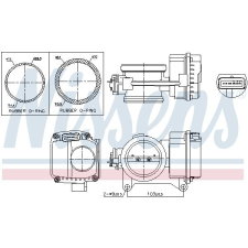 Nissens fojtószelep ház NISSENS 955096 autóalkatrész