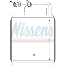 Nissens Hőcserélő, belső tér fűtés NISSENS 77618 vízhűtő