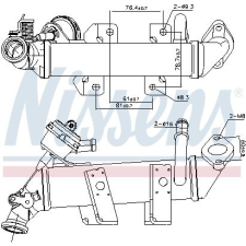 Nissens Hűtő, kipufogógáz-visszavezetés NISSENS 989287 autóalkatrész