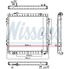Nissens hűtő, motorhűtés 606946 autóalkatrész