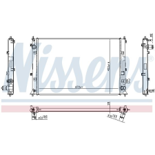 Nissens hűtő, motorhűtés NISSENS 606297 autóalkatrész