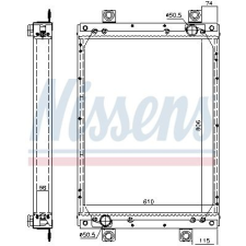 Nissens hűtő, motorhűtés NISSENS 61439A autóalkatrész
