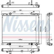 Nissens Hűtő, motorhűtés NISSENS 66773 vízhűtő