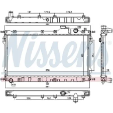 Nissens Hűtő, motorhűtés NISSENS 68559 vízhűtő