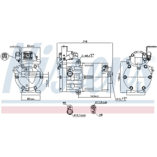 Nissens kompresszor, klíma NISSENS 890770 autóalkatrész