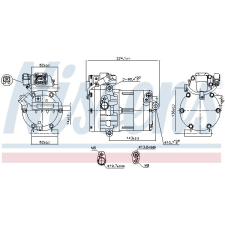 Nissens kompresszor, klíma NISSENS 891020 autóalkatrész