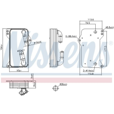 Nissens Olajhűtő, automata sebességváltó NISSENS 91505 autóalkatrész