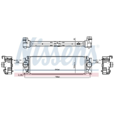 Nissens töltőlevegő-hűtő NISSENS 961312 autóalkatrész