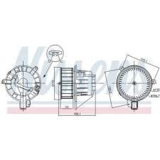 Nissens Utastér-ventilátor 87546 autóalkatrész
