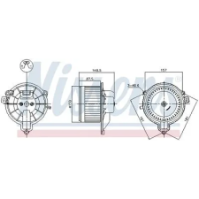 Nissens Utastér-ventilátor 87572 autóalkatrész