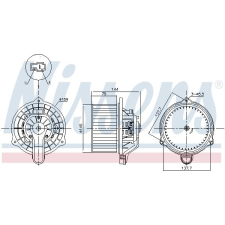 Nissens Utastér-ventilátor NISSENS 87568 autóalkatrész