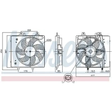 Nissens ventilátor, motorhűtés 850087 autóalkatrész