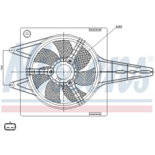 Nissens ventilátor, motorhűtés NISSENS 85427 autóalkatrész