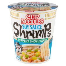  Nissin Cup Noodles
poharas instant
tésztaleves
garnélarák
ízesítéssel 63g alapvető élelmiszer