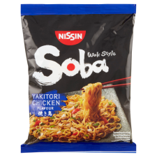 Nissin Soba instanttésztaétel yakitoricsirke ízesítéssel 110g alapvető élelmiszer